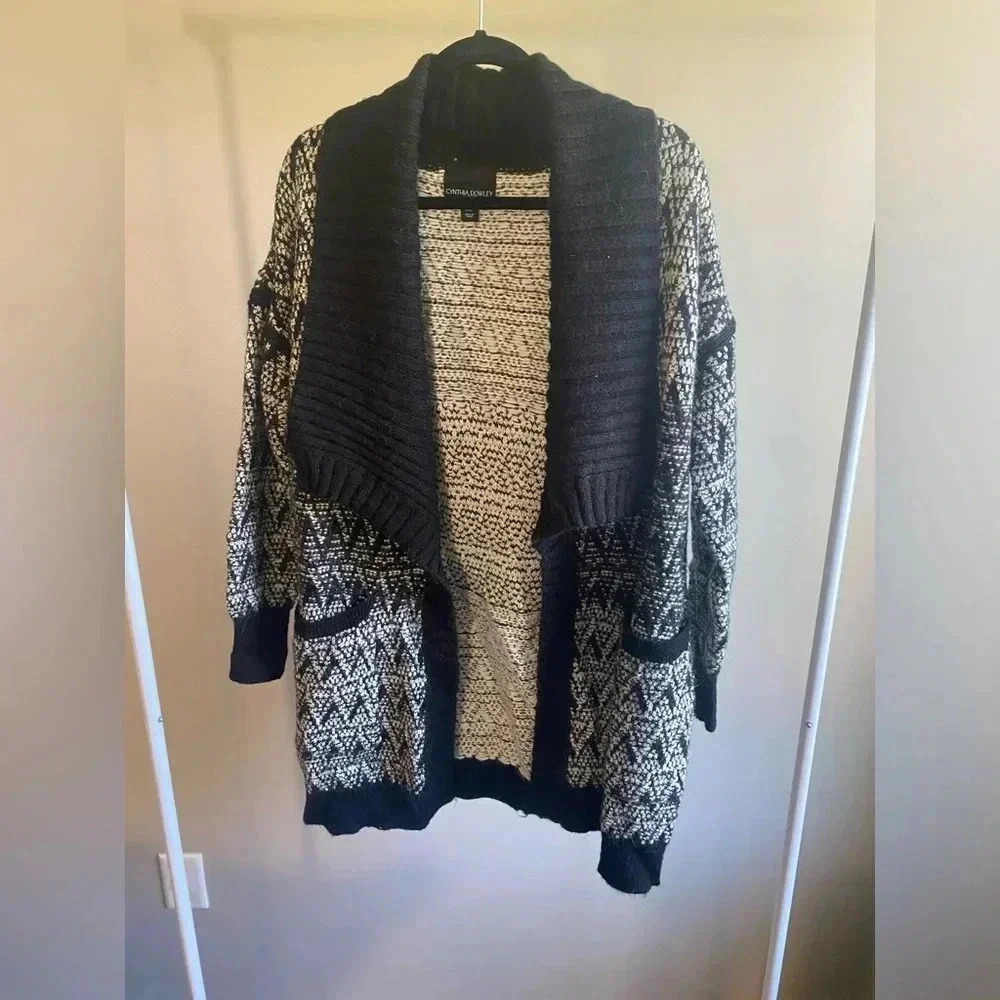Cynthia Rowley acrylic/wool/alpaca knit cardigan sweater